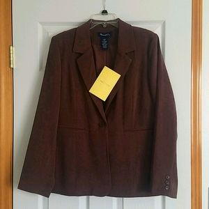 New, never worn poly/spandex lightweight blazer
